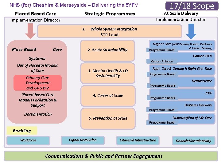 17/18 Scope NHS (for) Cheshire & Merseyside – Delivering the 5 YFV Placed Based