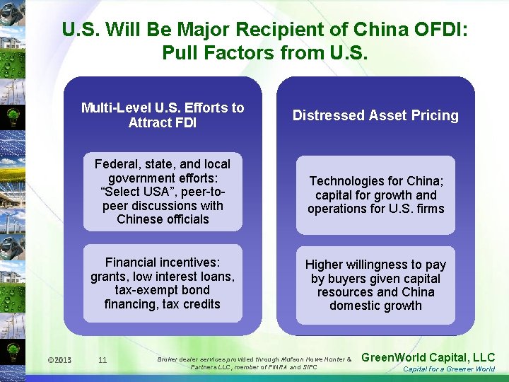 U. S. Will Be Major Recipient of China OFDI: Pull Factors from U. S.