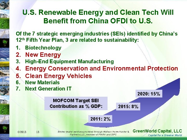 U. S. Renewable Energy and Clean Tech Will Benefit from China OFDI to U.