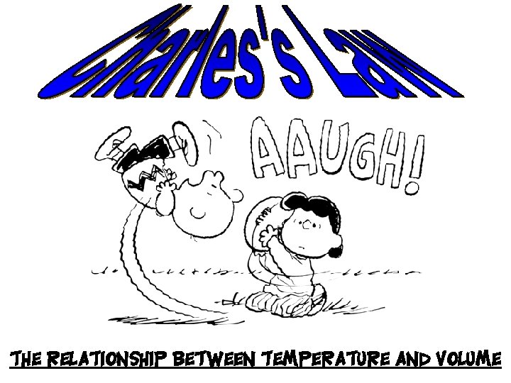 The relationship between temperature and volume 