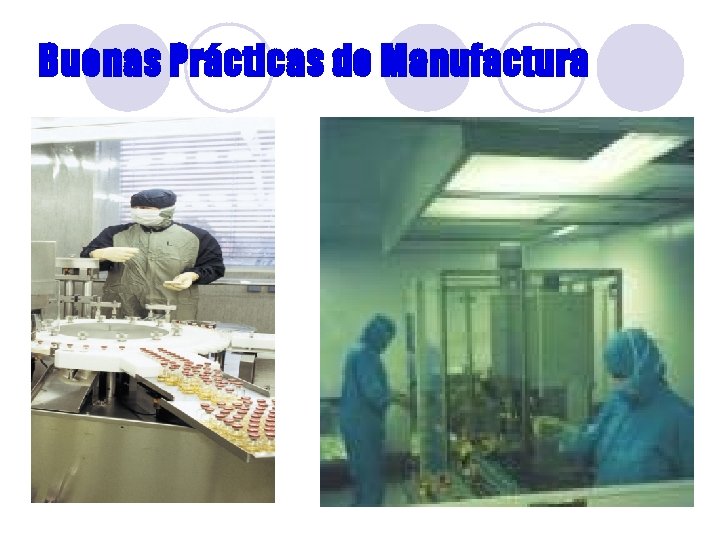 Buenas Prácticas de Manufactura Buenas Prácticas de Manufactura