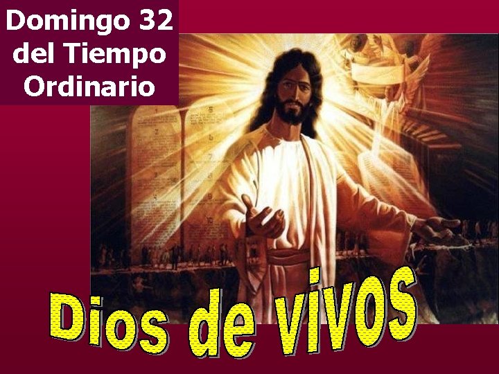 Domingo 32 del Tiempo Ordinario 