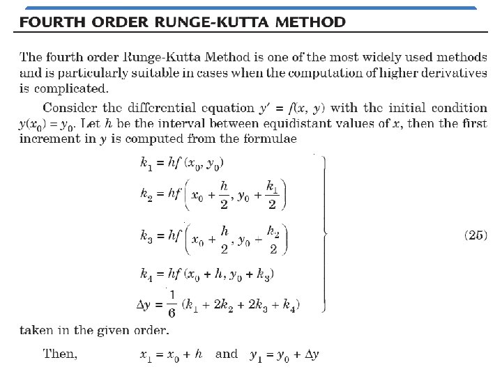 Runge - Kutta Methods 