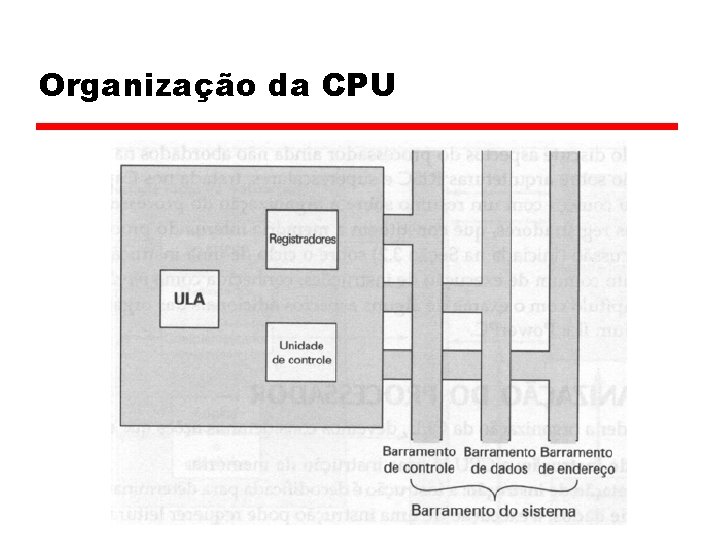 Organização da CPU 