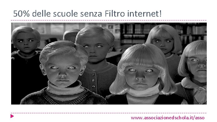 50% delle scuole senza Filtro internet! www. associazionedschola. it/asso 