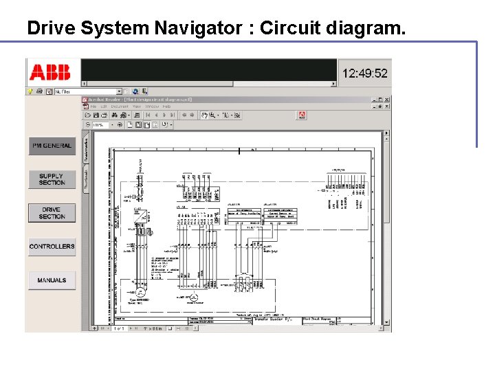 Drive System Navigator : Circuit diagram. 