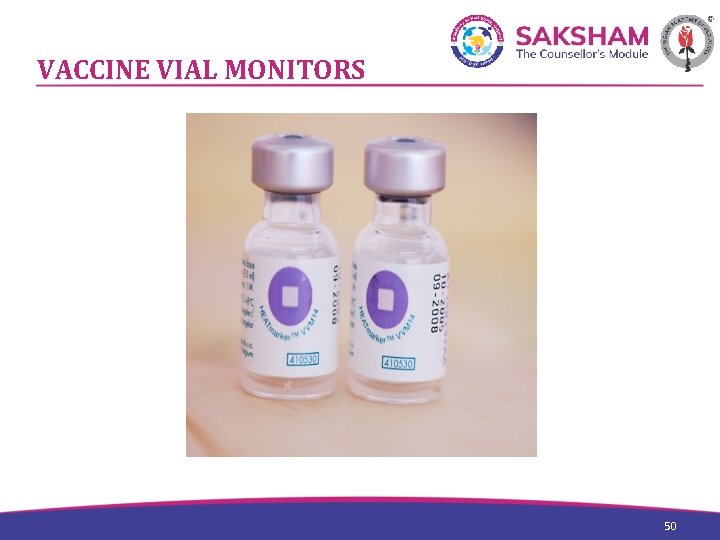 VACCINE VIAL MONITORS 50 