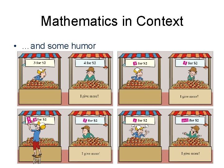 Mathematics in Context • …and some humor 