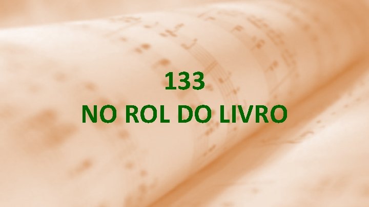 133 NO ROL DO LIVRO 