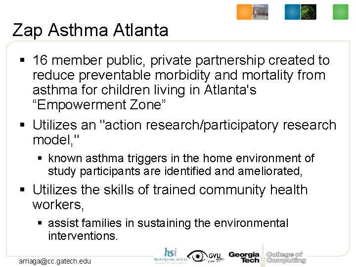 Zap Asthma Atlanta § 16 member public, private partnership created to reduce preventable morbidity
