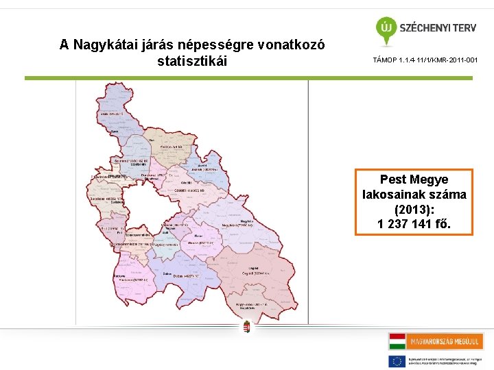 A Nagykátai járás népességre vonatkozó statisztikái TÁMOP 1. 1. 4 -11/1/KMR-2011 -001 Pest Megye
