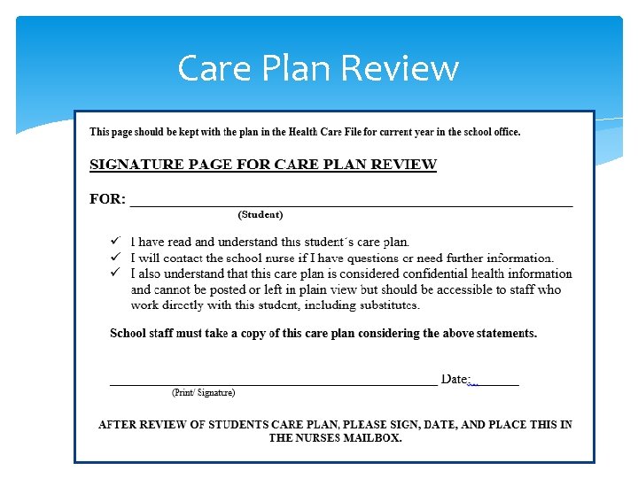 Care Plan Review 