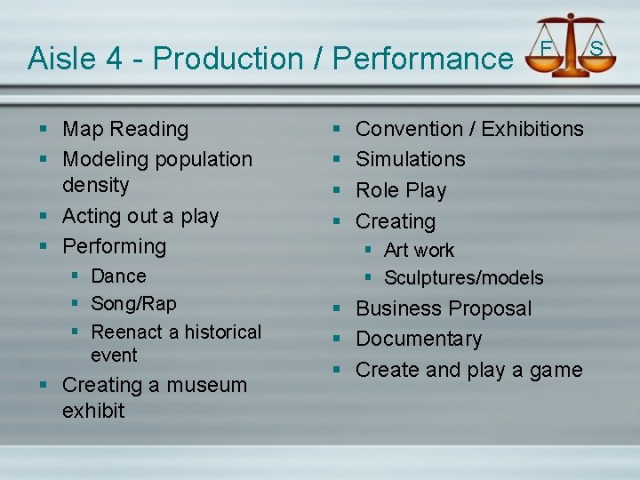 Aisle 4 - Production / Performance § Map Reading § Modeling population density §