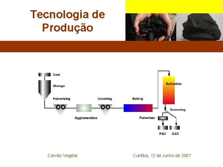 Tecnologia de Produção Carvão Vegetal Curitiba, 12 de Junho de 2007 