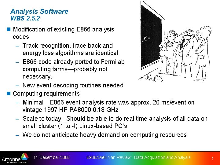 Analysis Software WBS 2. 5. 2 n Modification of existing E 866 analysis codes