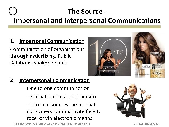 The Source Impersonal and Interpersonal Communications 1. Impersonal Communication of organisations through avdertising, Public The Source Impersonal and Interpersonal Communications 1. Impersonal Communication of organisations through avdertising, Public