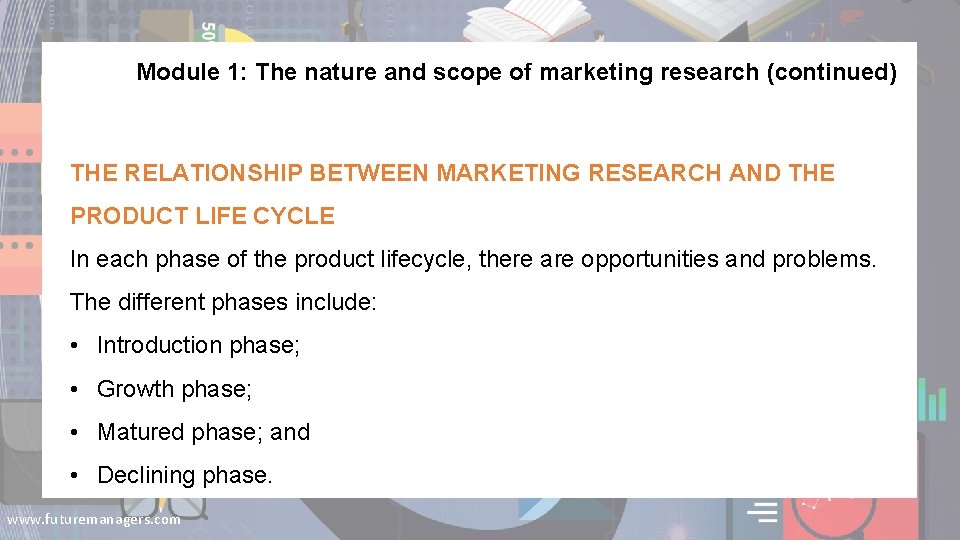 Module 1: The nature and scope of marketing research (continued) THE RELATIONSHIP BETWEEN MARKETING