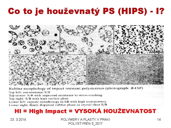 Co to je houževnatý PS (HIPS) - I? HI = High Impact = VYSOKÁ Co to je houževnatý PS (HIPS) - I? HI = High Impact = VYSOKÁ