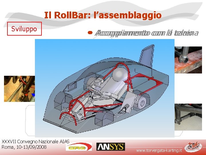 Il Roll. Bar: l’assemblaggio Sviluppo XXXVII Convegno Nazionale AIAS Roma, 10 -13/09/2008 • •