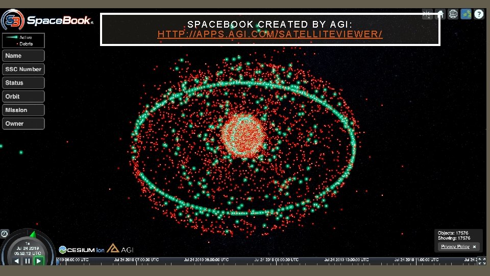 SPACEBOOK CREATED BY AGI: HTTP: //APPS. AGI. COM/SATELLITEVIEWER/ 