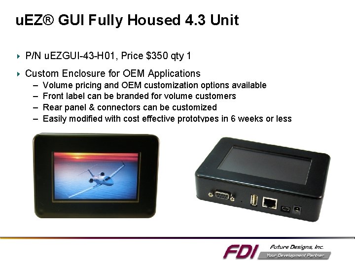 u. EZ® GUI Fully Housed 4. 3 Unit P/N u. EZGUI-43 -H 01, Price