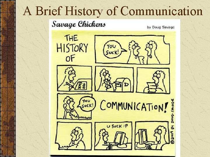 A Brief History of Communication 