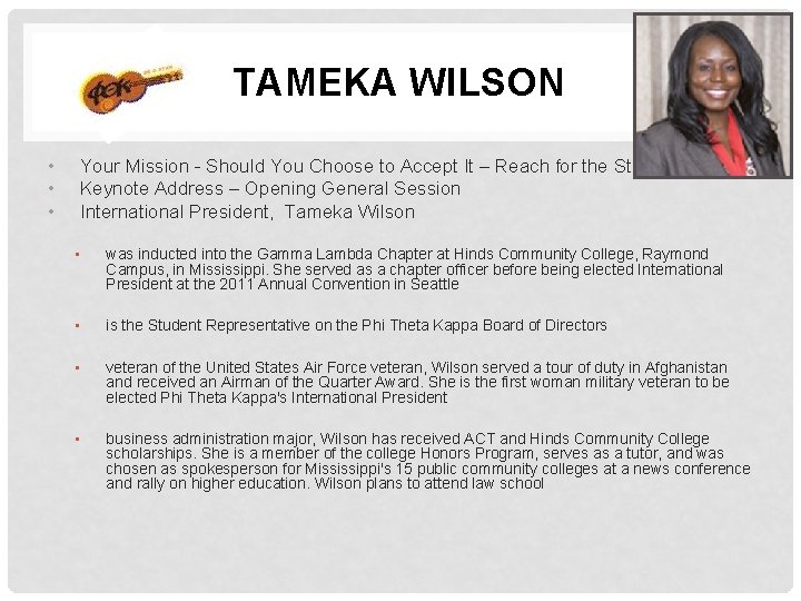 TAMEKA WILSON • • • Your Mission - Should You Choose to Accept It TAMEKA WILSON • • • Your Mission - Should You Choose to Accept It