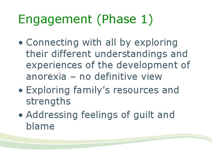 Engagement (Phase 1) • Connecting with all by exploring their different understandings and experiences