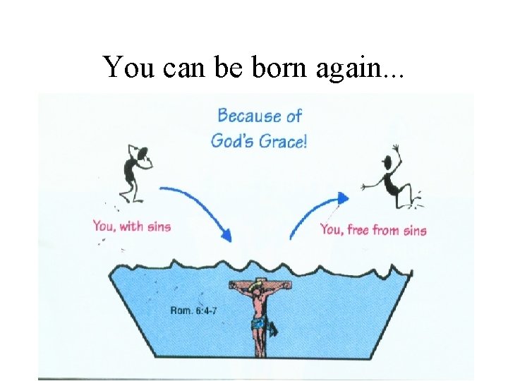 You can be born again. . . 