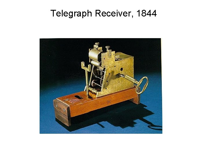 Telegraph Receiver, 1844 