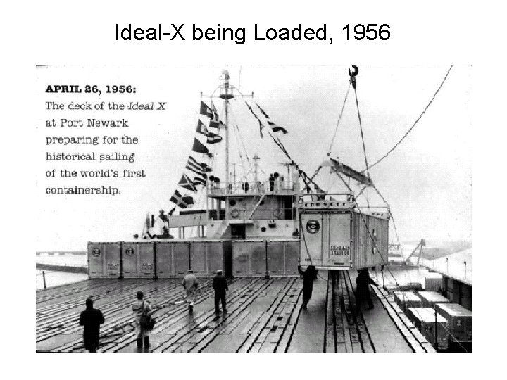 Ideal-X being Loaded, 1956 