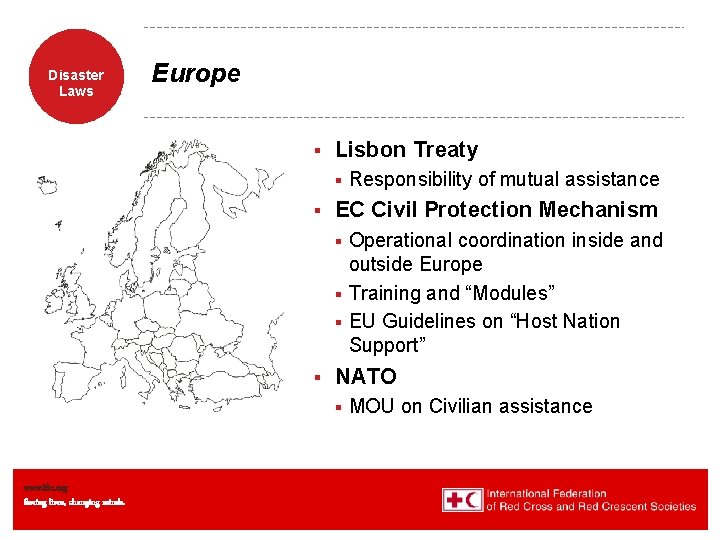 Disaster Laws Europe § Lisbon Treaty § § Responsibility of mutual assistance EC Civil