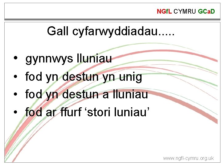 NGf. L CYMRU GCa. D Gall cyfarwyddiadau. . . • gynnwys lluniau • fod