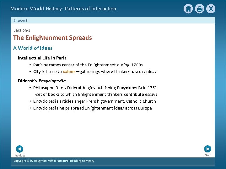 Modern World History: Patterns of Interaction Chapter 6 Section-3 The Enlightenment Spreads A World