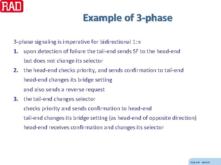 Example of 3 -phase signaling is imperative for bidirectional 1: n 1. upon detection
