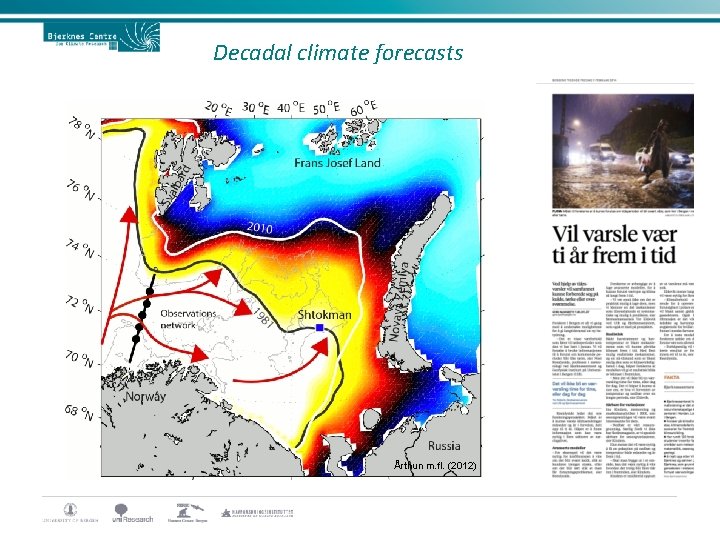 Decadal climate forecasts Årthun m. fl. (2012) 