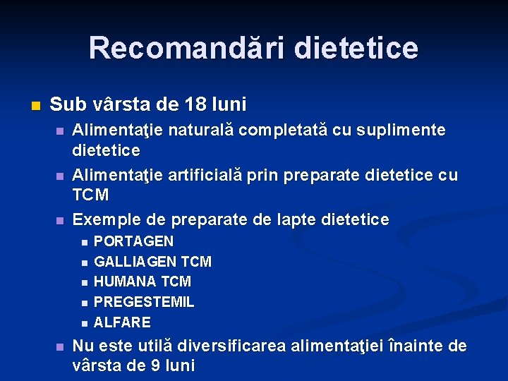 recomandări dietetice pentru vedere