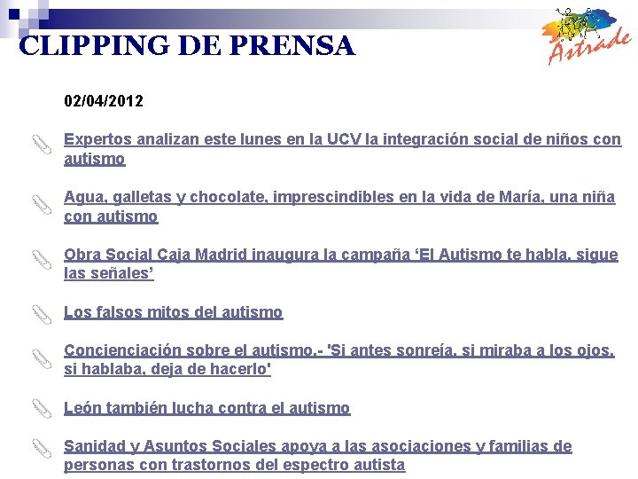 CLIPPING DE PRENSA 02/04/2012 Expertos analizan este lunes en la UCV la integración social