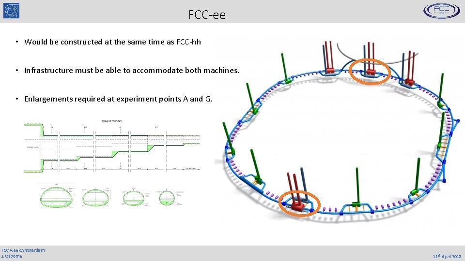 FCC-ee • Would be constructed at the same time as FCC-hh • Infrastructure must