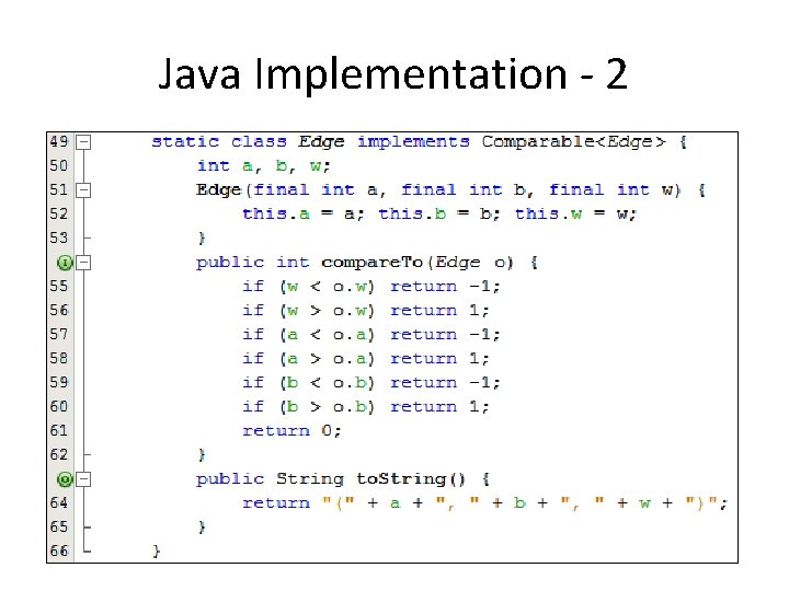 Java Implementation - 2 