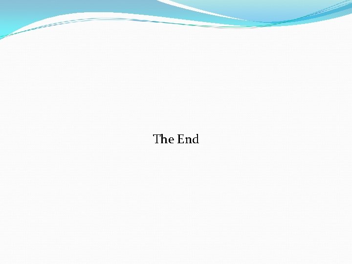 The End 