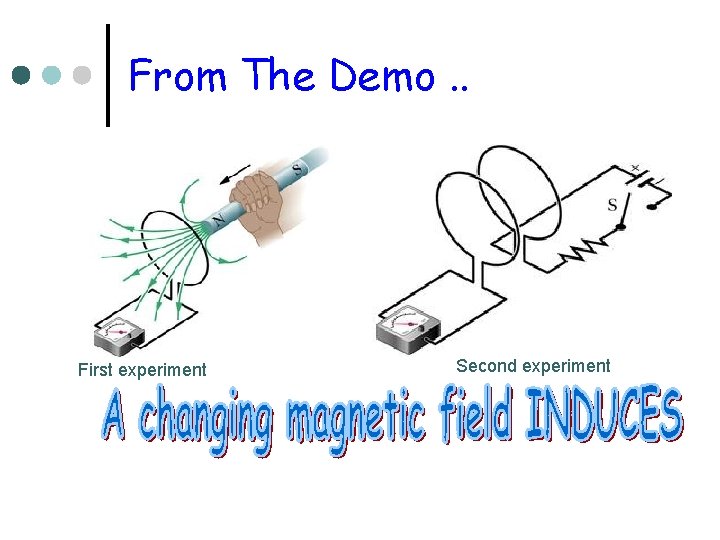 From The Demo. . First experiment Second experiment 