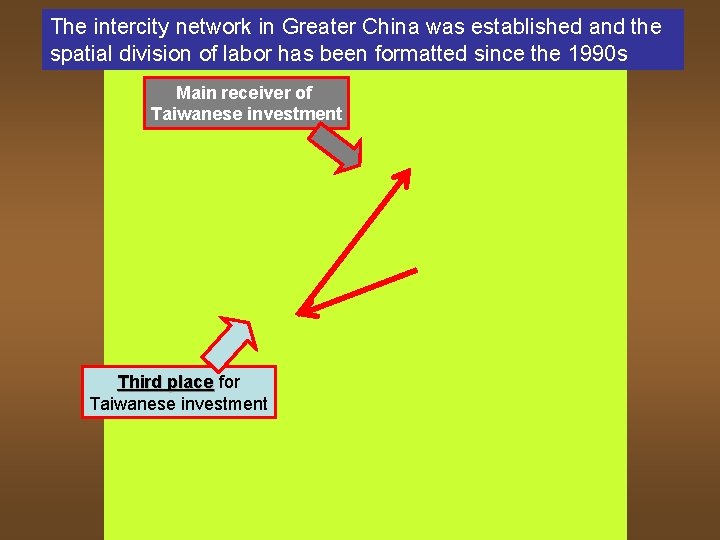 The intercity network in Greater China was established and the spatial division of labor