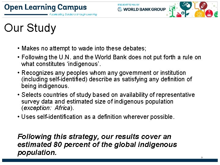 Our Study • Makes no attempt to wade into these debates; • Following the