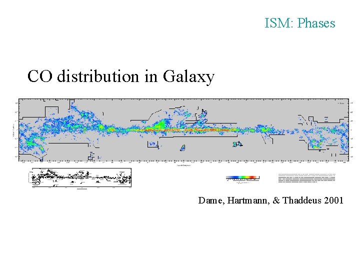 ISM: Phases CO distribution in Galaxy Dame, Hartmann, & Thaddeus 2001 