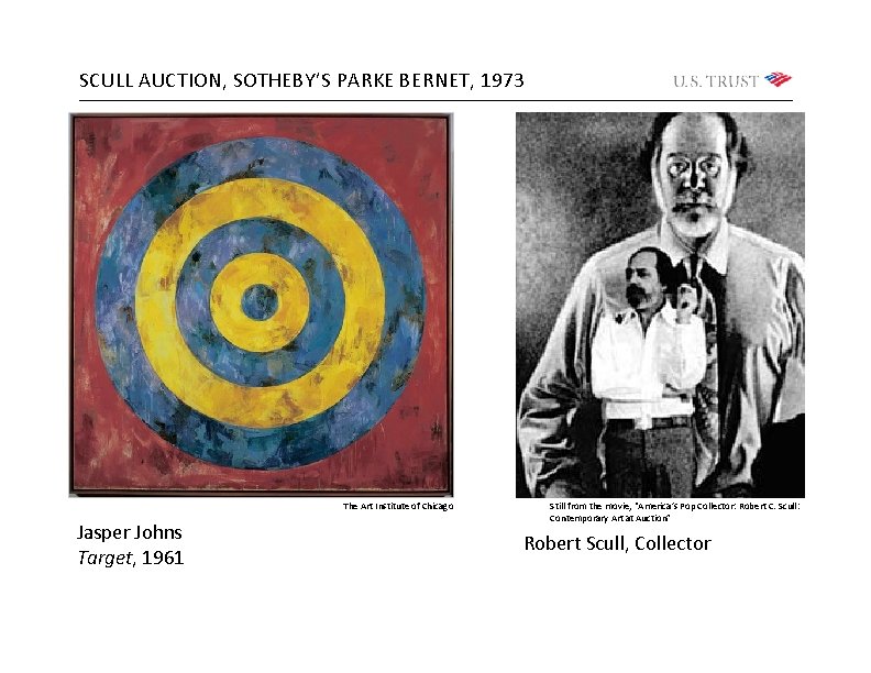 SCULL AUCTION, SOTHEBY’S PARKE BERNET, 1973 The Art Institute of Chicago Jasper Johns Target,