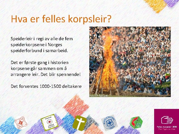 Hva er felles korpsleir? Speiderleir i regi av alle de fem speiderkorpsene i Norges