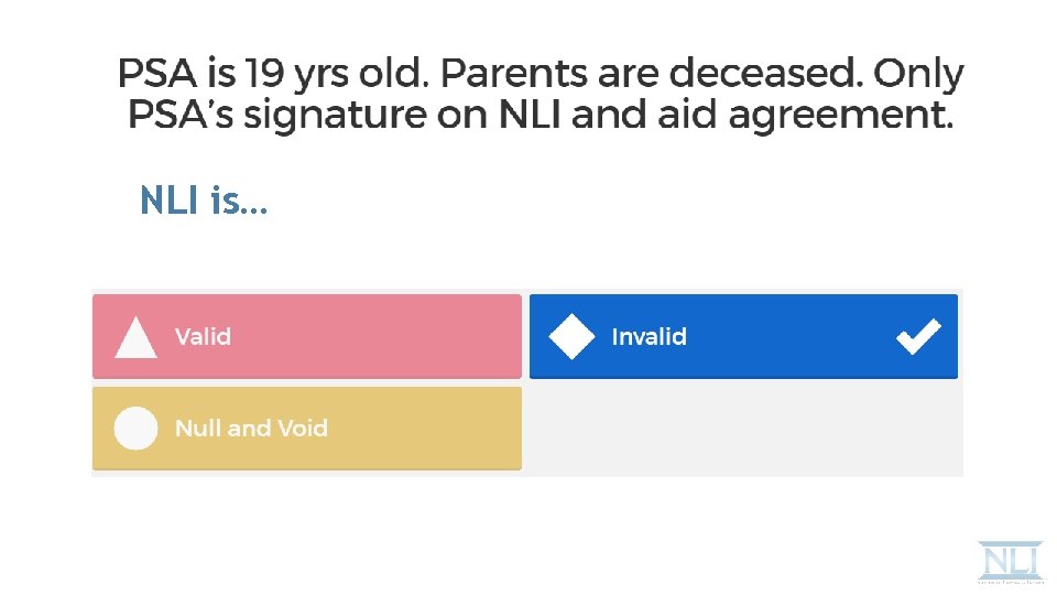 NLI is… 