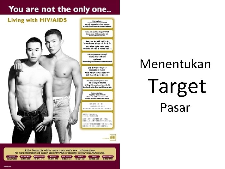 Menentukan Target Pasar Menentukan Target Pasar