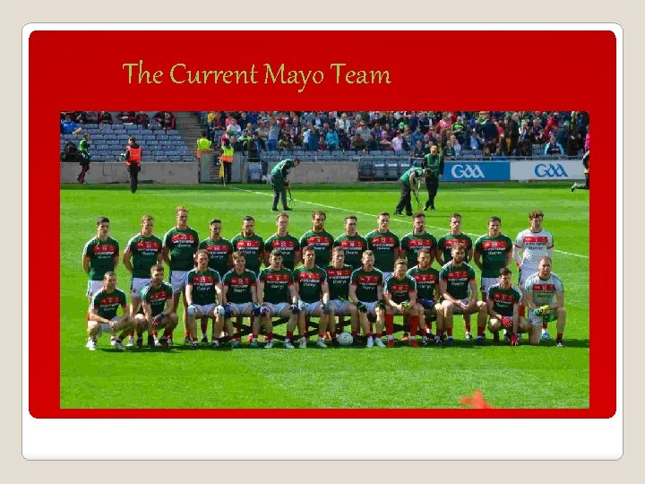The Current Mayo Team 